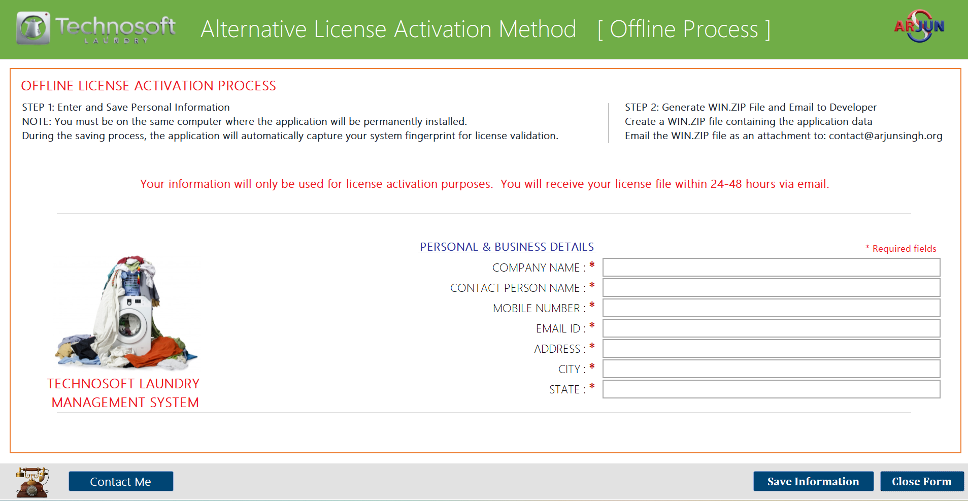 Technosoft LMS Offline License Activation - Alternative licensing method